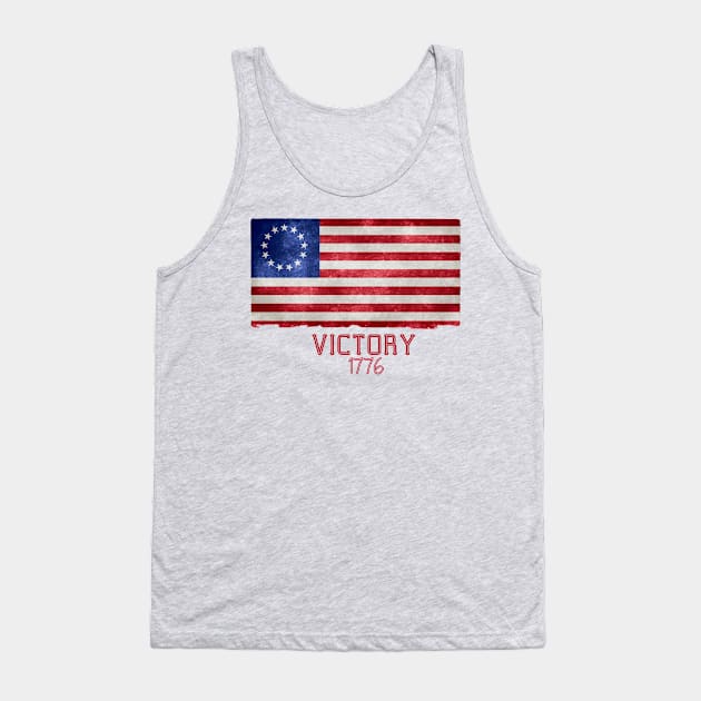 Betsy Ross Flag American Victory Tank Top by Oh My Gift Art